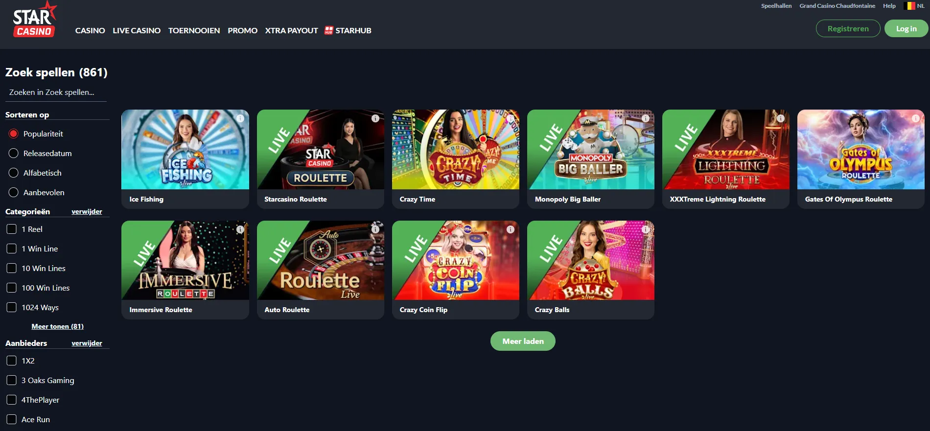 Betalingsmethoden in live casino België – storten en opnemen